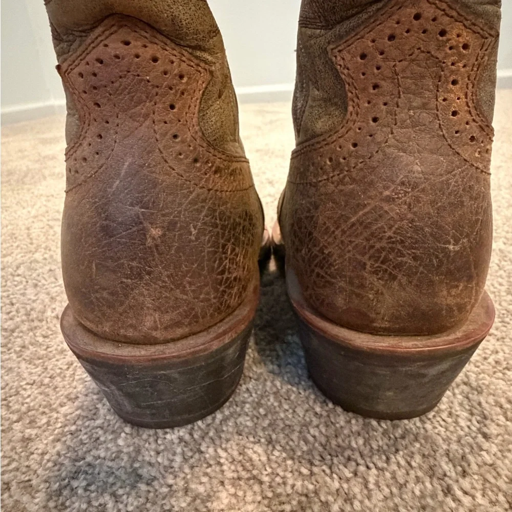 Ariat Mens (or Womens) Tan/Brown Western Cowboy Boots Size US 8EE Style 10002230 - Picture 13 of 16